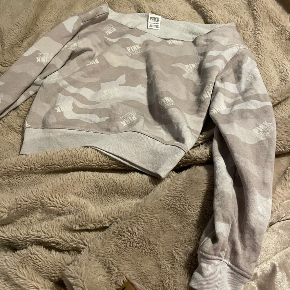 PINK OFF THE SHOULDER SWEATER/SWEATSHIRT